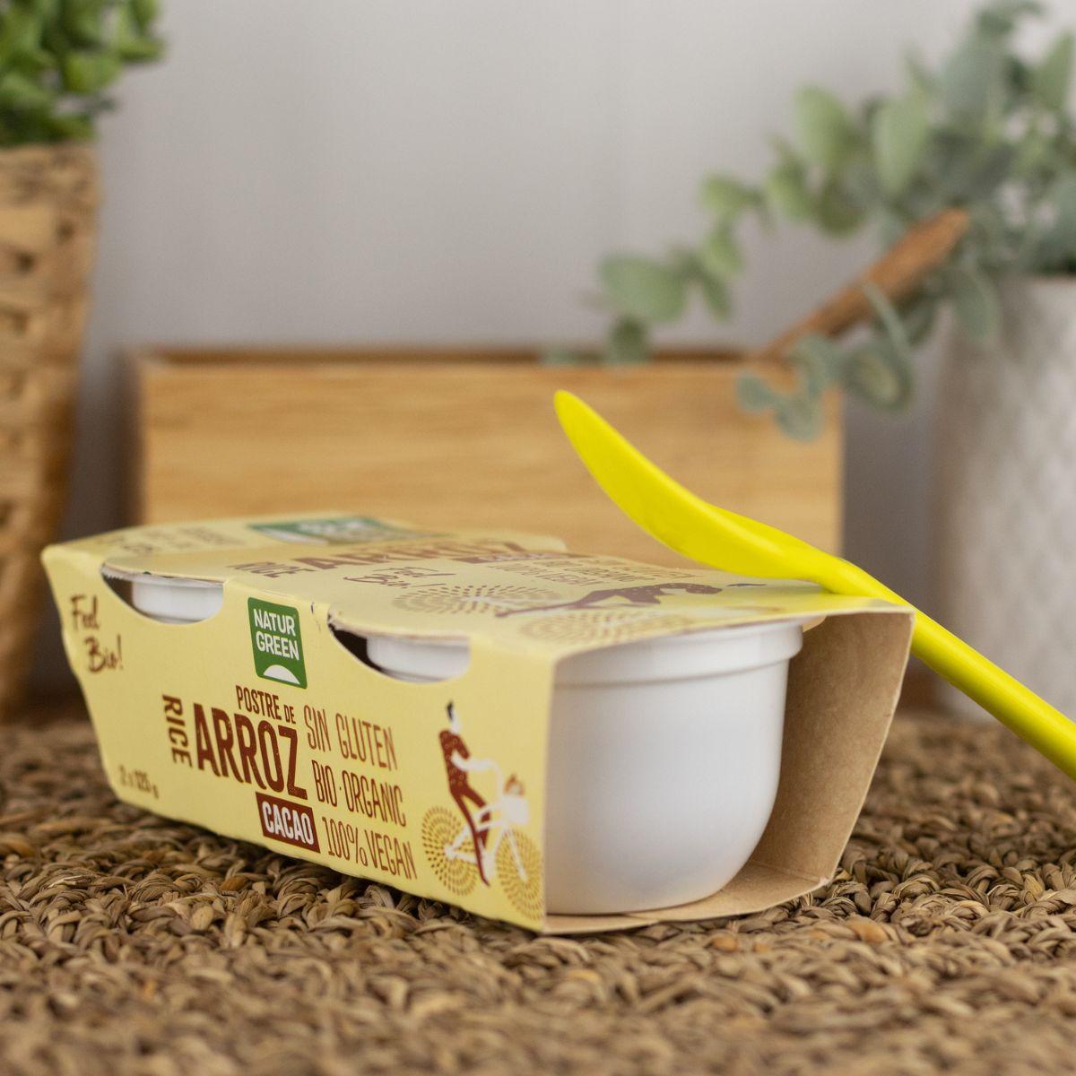 NaturGreen dessert med ris och kakao, 2 x 125 g