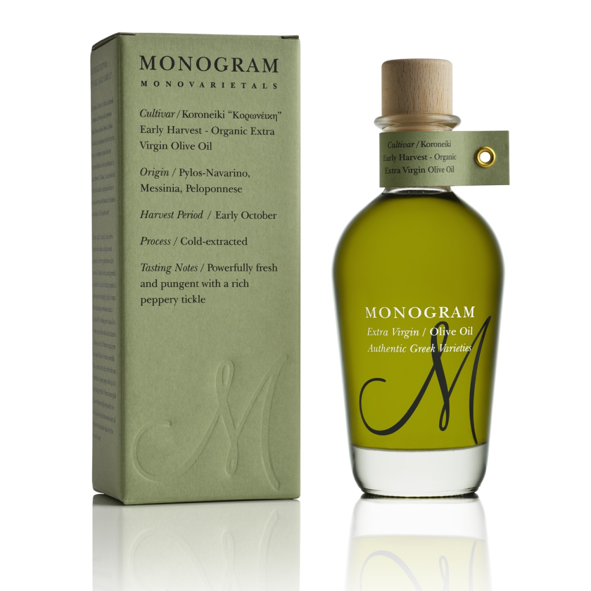 Extra jungfruolja Koronéiki tidig skörd Monogram 250 ml