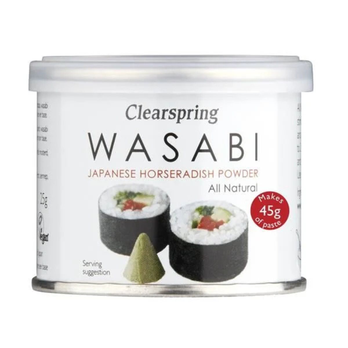 Japanisches Wasabi-Pulver Clearspring 25 g