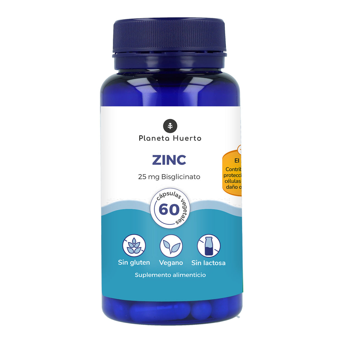Zinco bisglicinato Planeta Huerto 60 Cap.