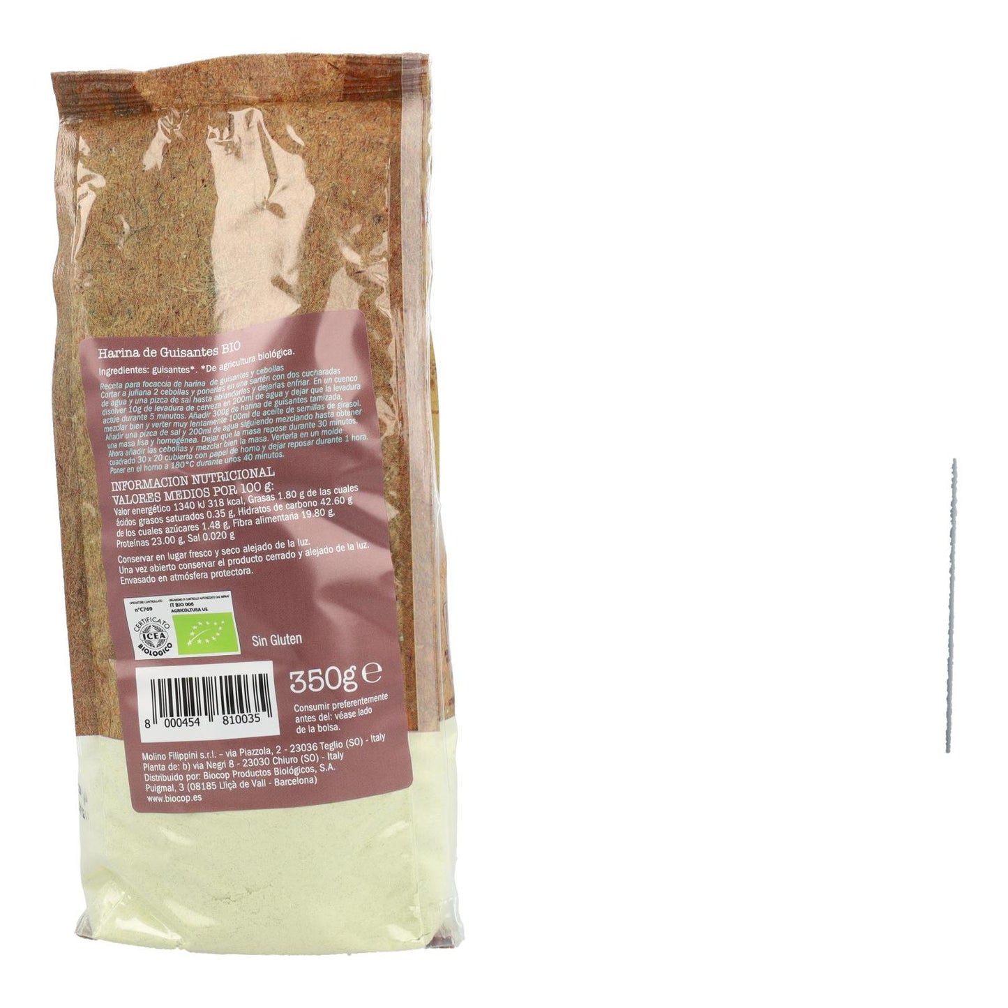 Glutenvrije erwtenmeel Biovitagral 350 g