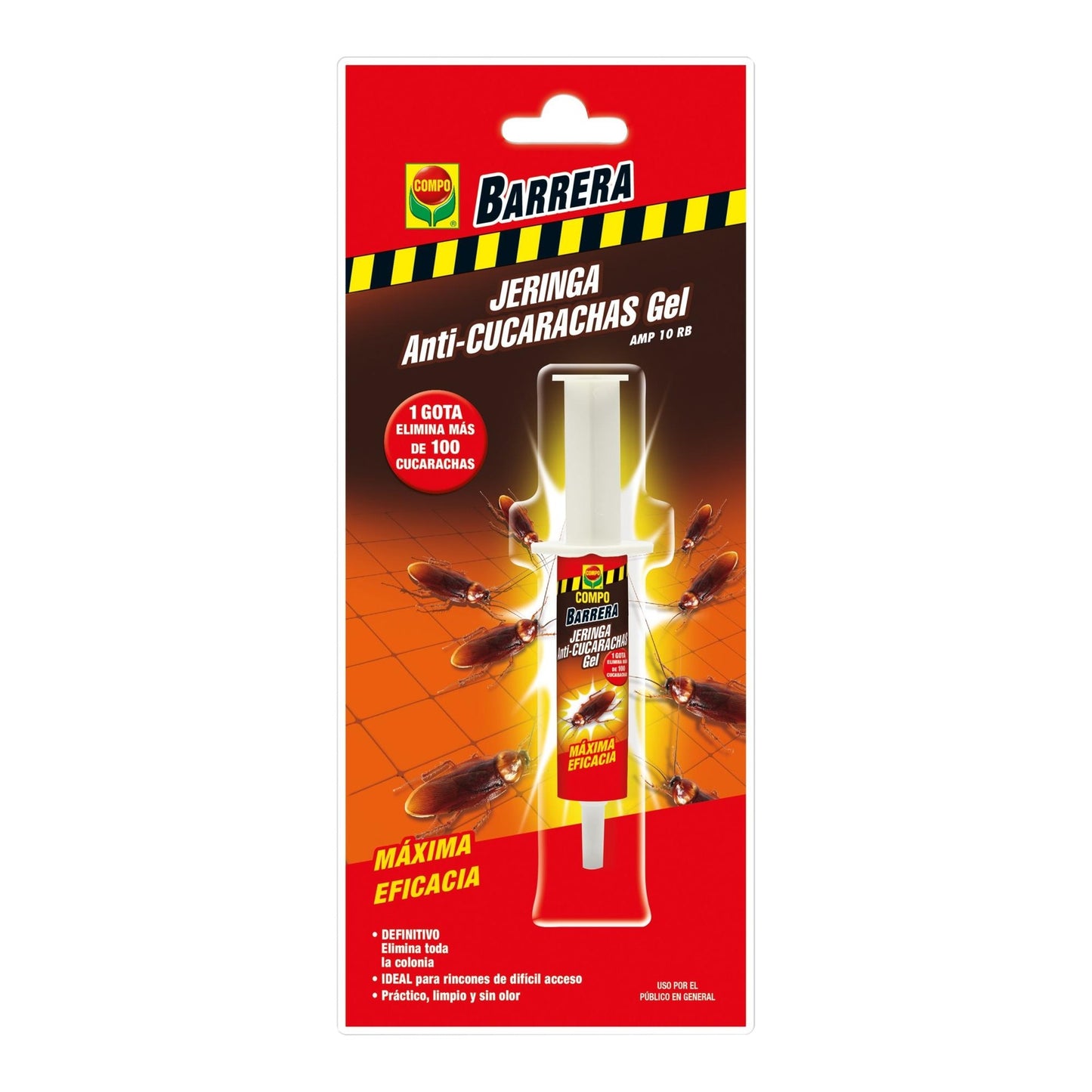Compo Barrière Seringue appât anti-cafards gel 10 g