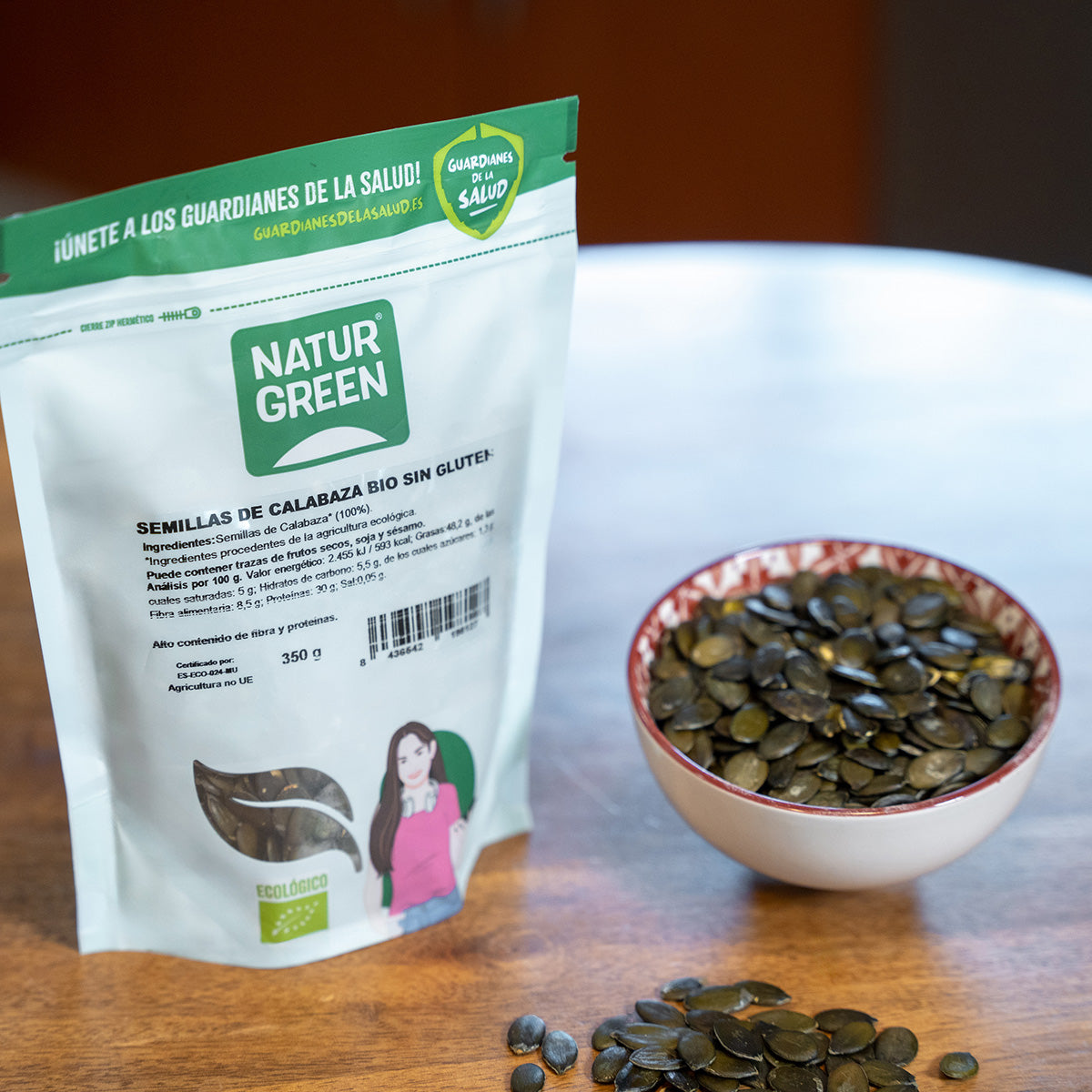 Graines de courge bio Naturgreen 350 g