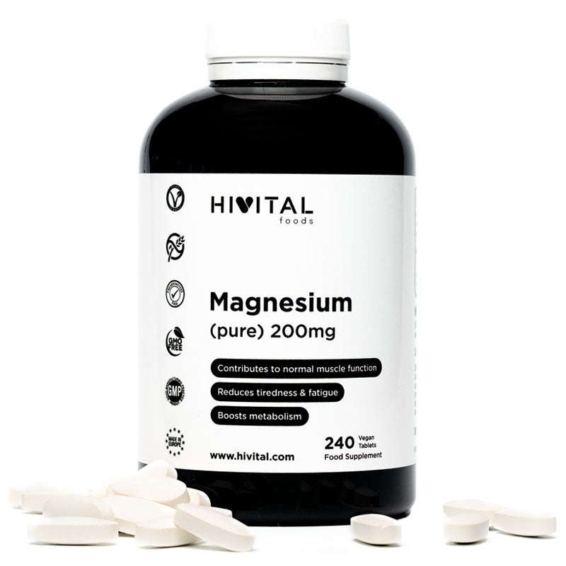Magnesium 200 mg Magnesiumcitrat Hivital 240 Tabletten