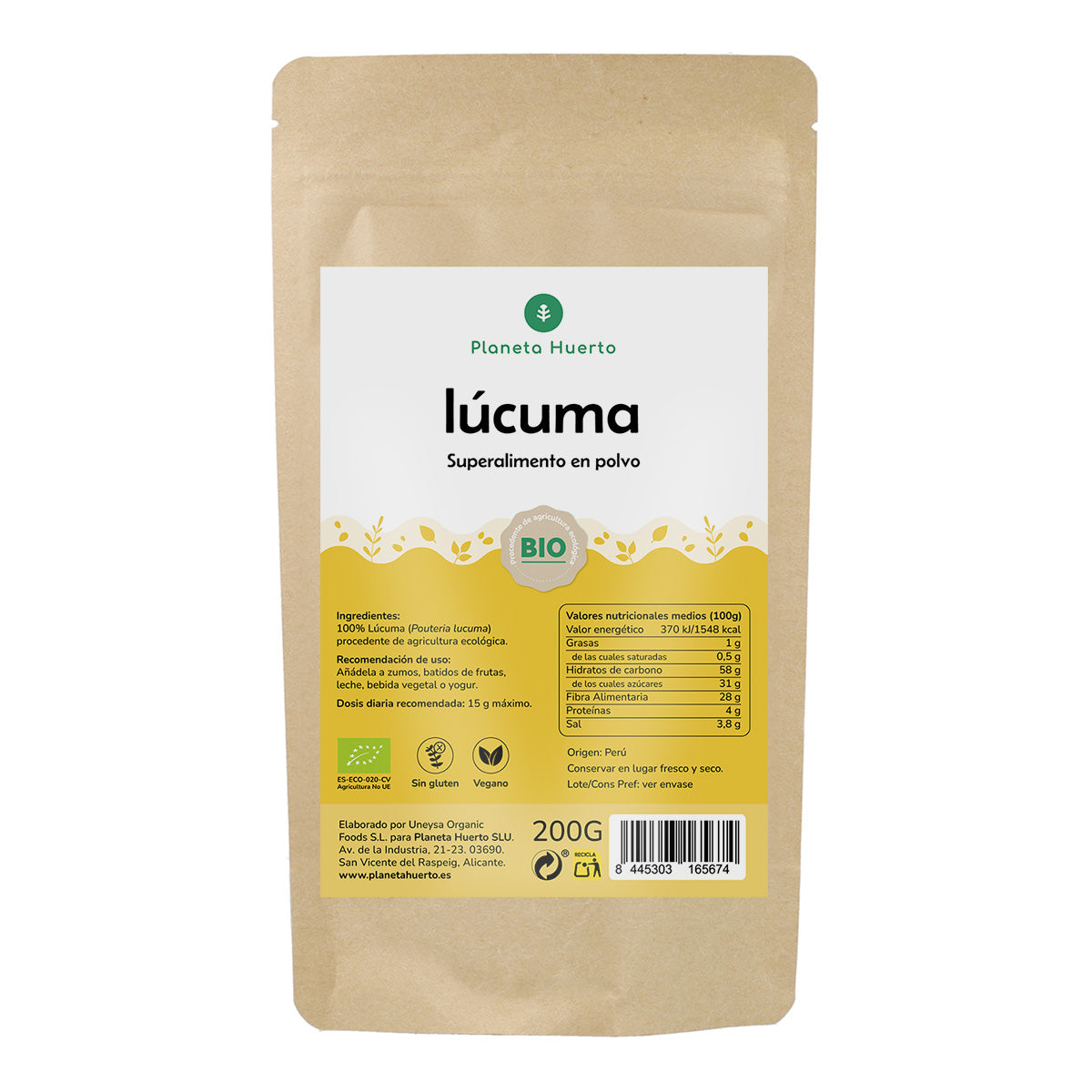 Lucuma in polvere Eco Planeta Huerto 200 g