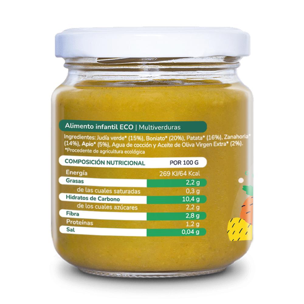 Tarrito Ecológico Multiverduras Planeta Huerto 180 g