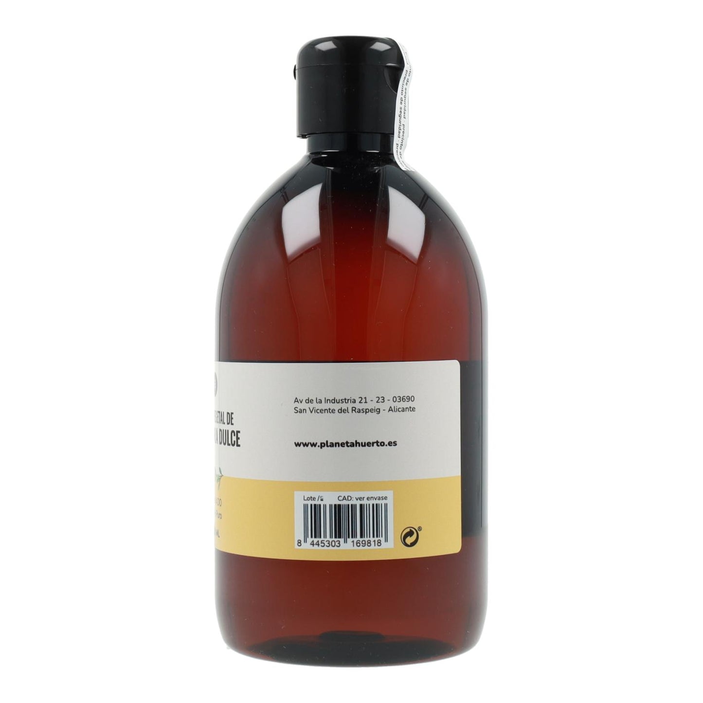 Huile végétale d'amande douce Planeta Huerto 500 ml