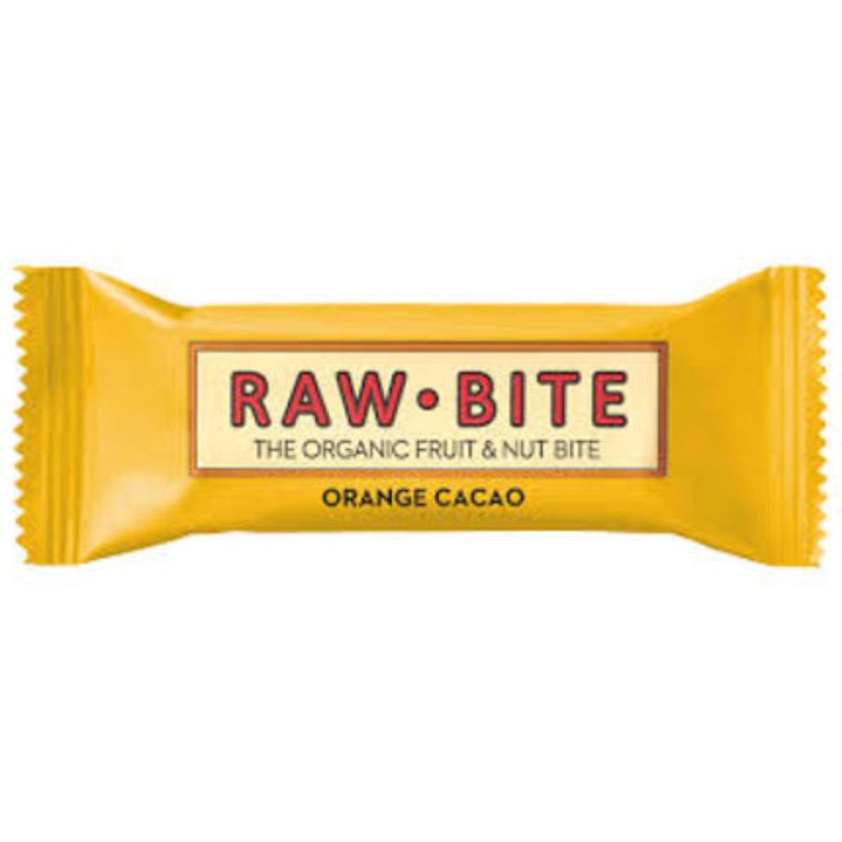 Barre écologique Raw-Bite Cacao et Orange 50 g