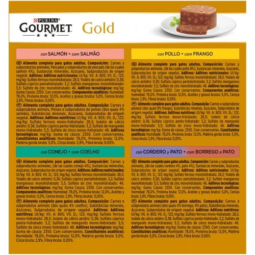 GOURMET GOLD Zestaw różnorodnych smaków Multipack (8 x 85 g)