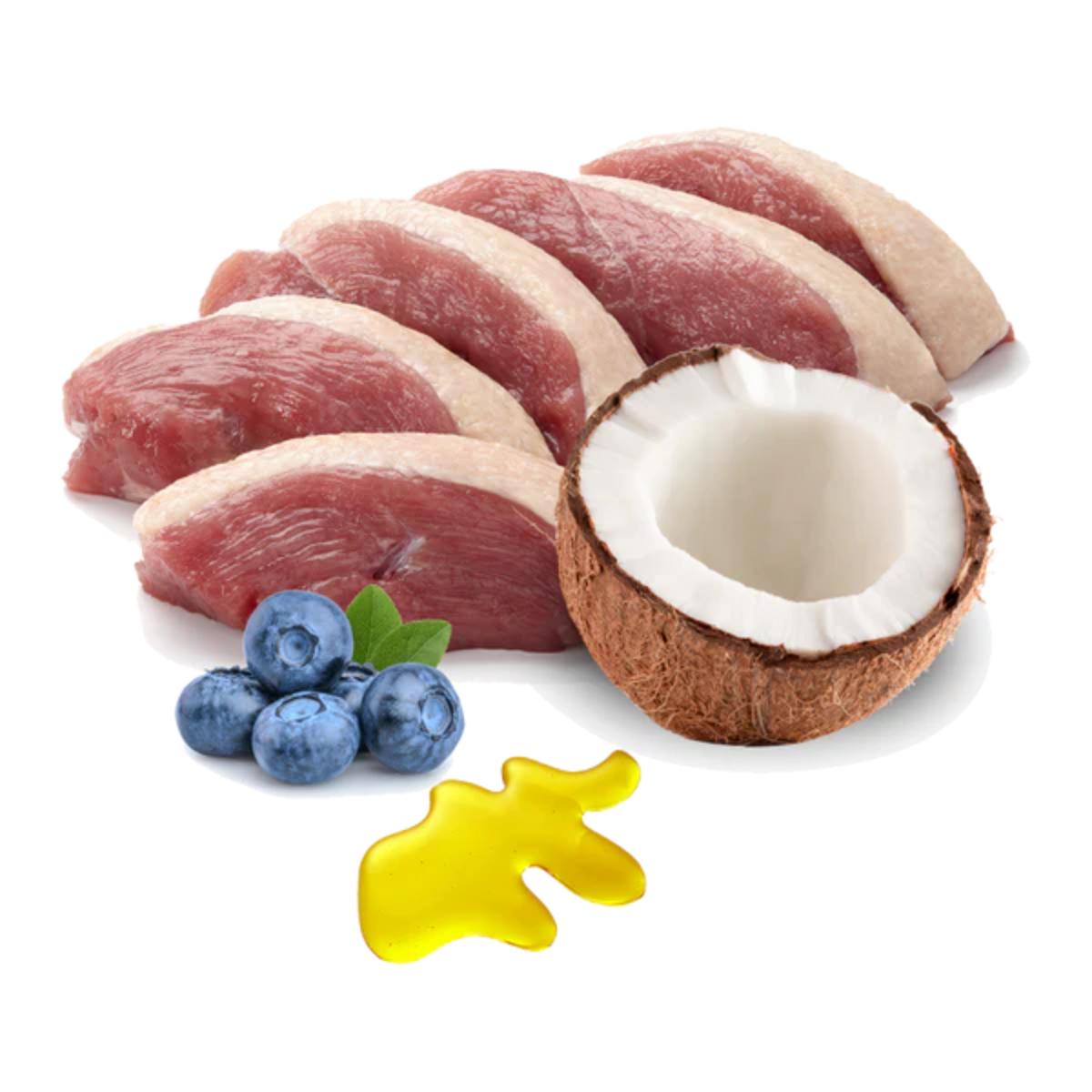 Cibo umido Barf per gatti Ronroneos sin fin (Anatra) BIO Puromenu 100 g