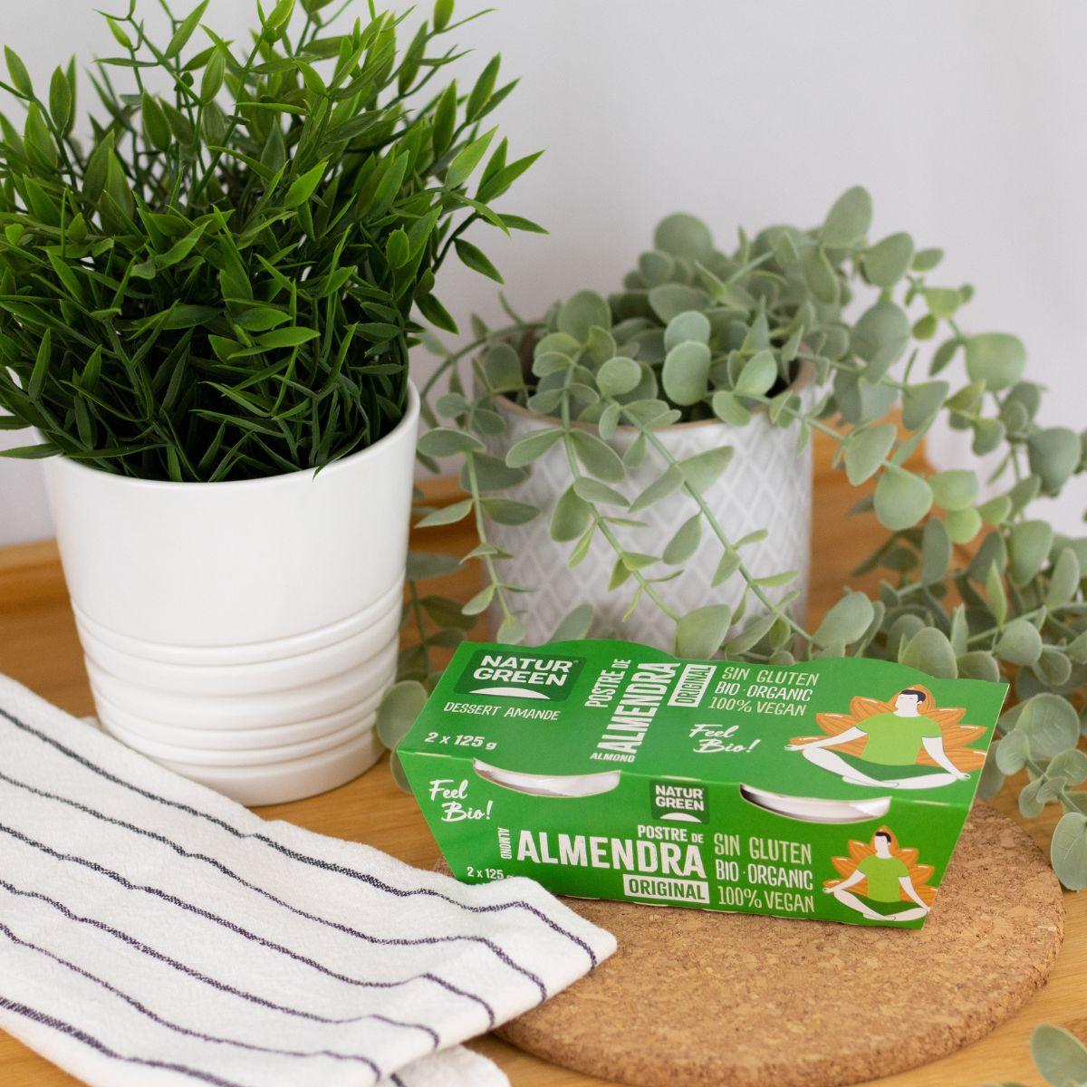 NaturGreen mandel- och vaniljdessert, 2 x 125 g