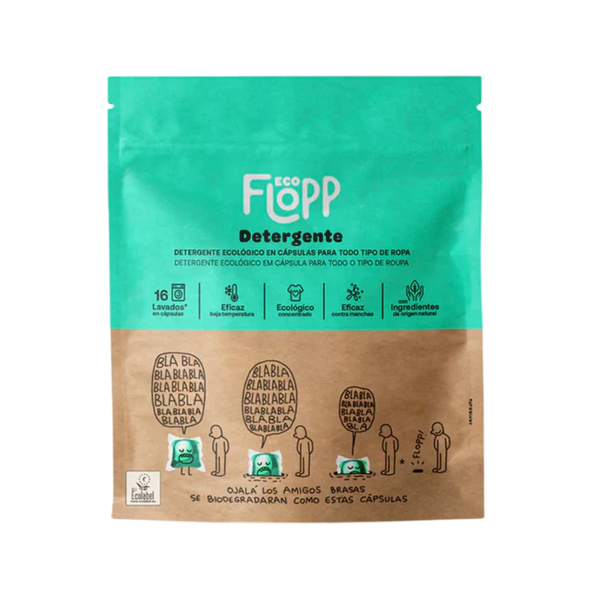 Pack of 2 x Flopp ECO Laundry Detergent 16 caps