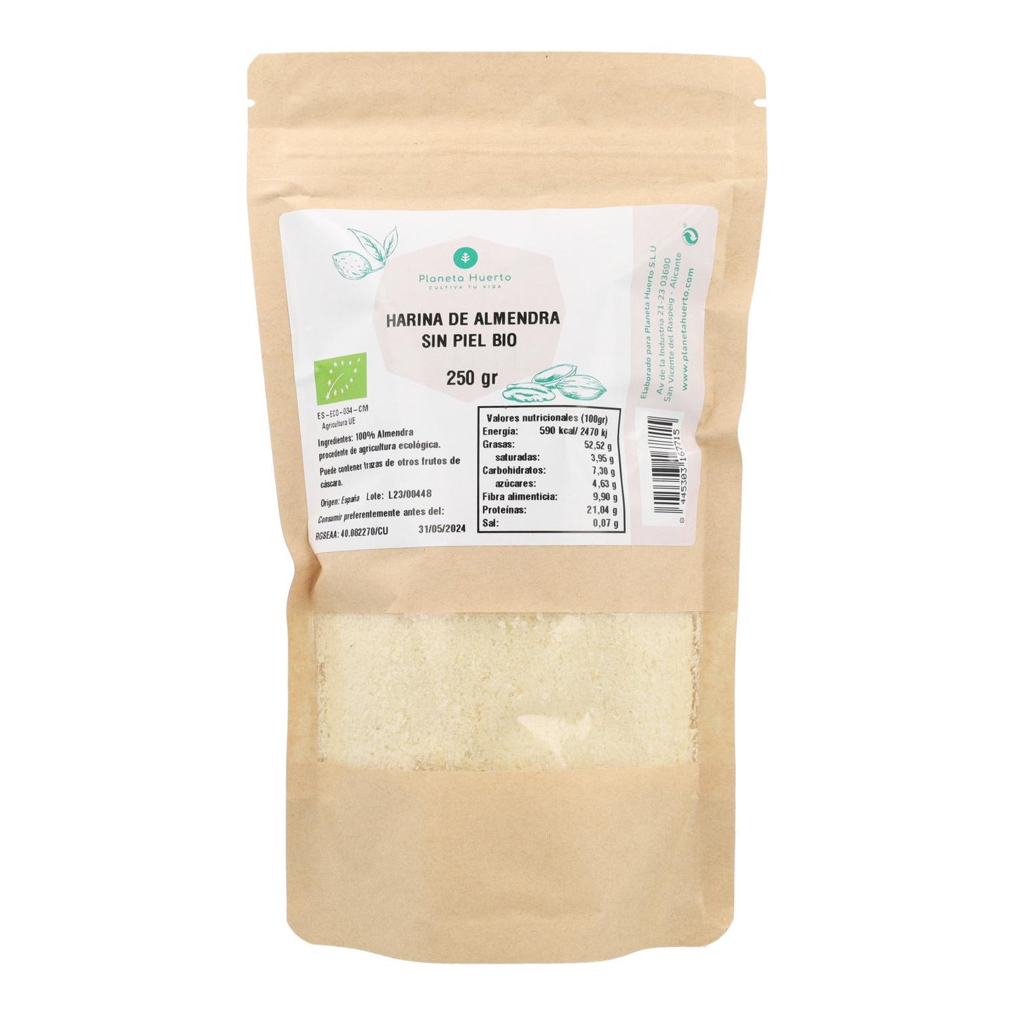 Almond flour ECO Planeta Huerto 250 g