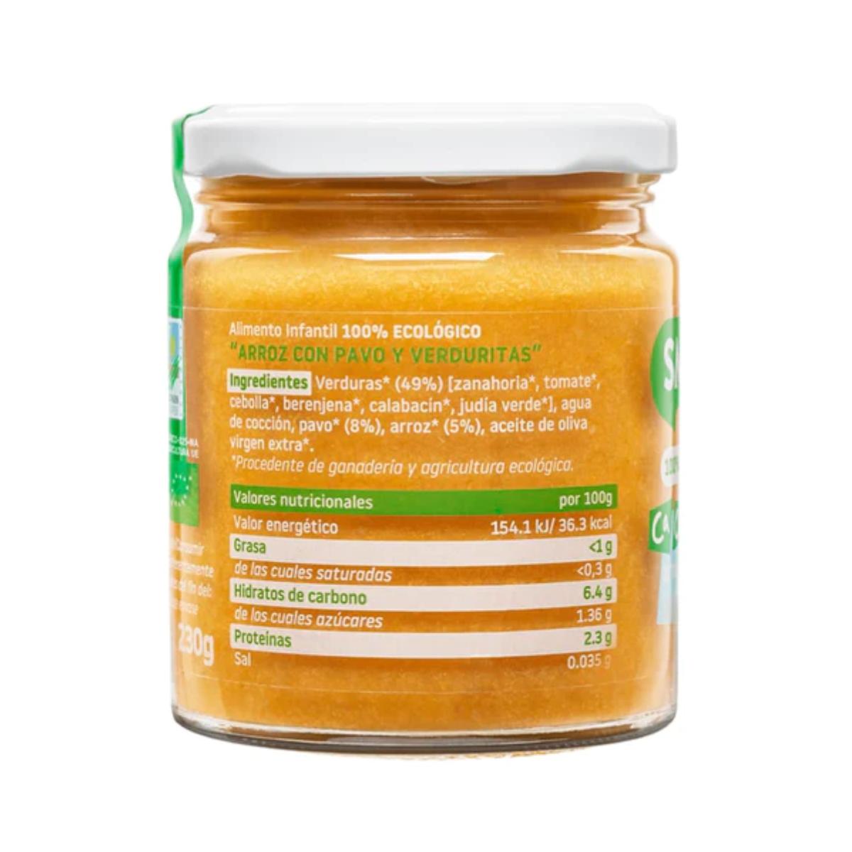 Promozione 3 vasetti di riso con tacchino e verdure biologiche CA CHI TOS Smileat 230 g