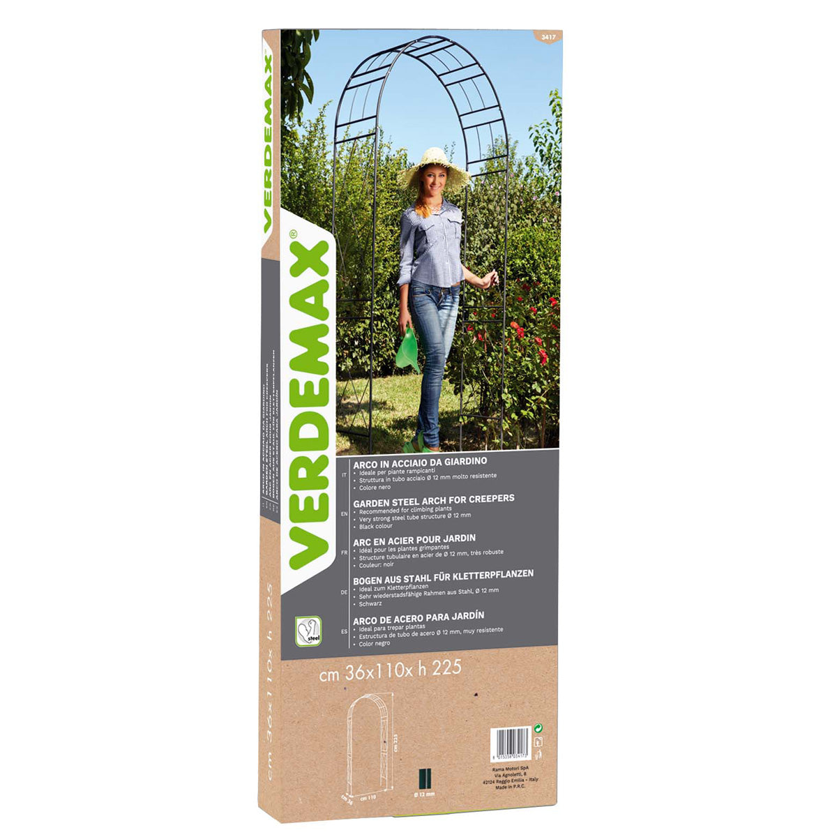 Arco decorativo in acciaio Verdemax