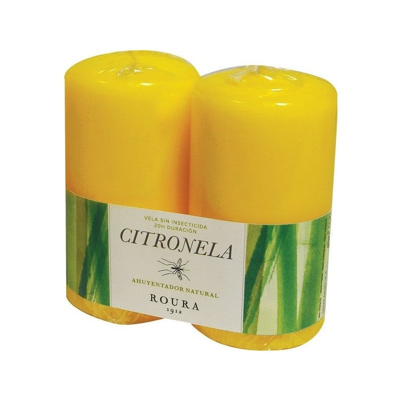 Citronella Mosquito Repellent Candle 10 cm 2 pcs Roura