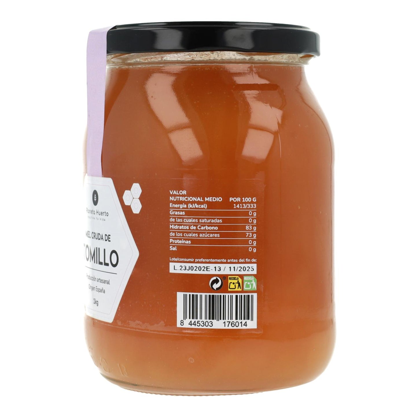 Rauwe tijmhoning Planeta Huerto 1 kg