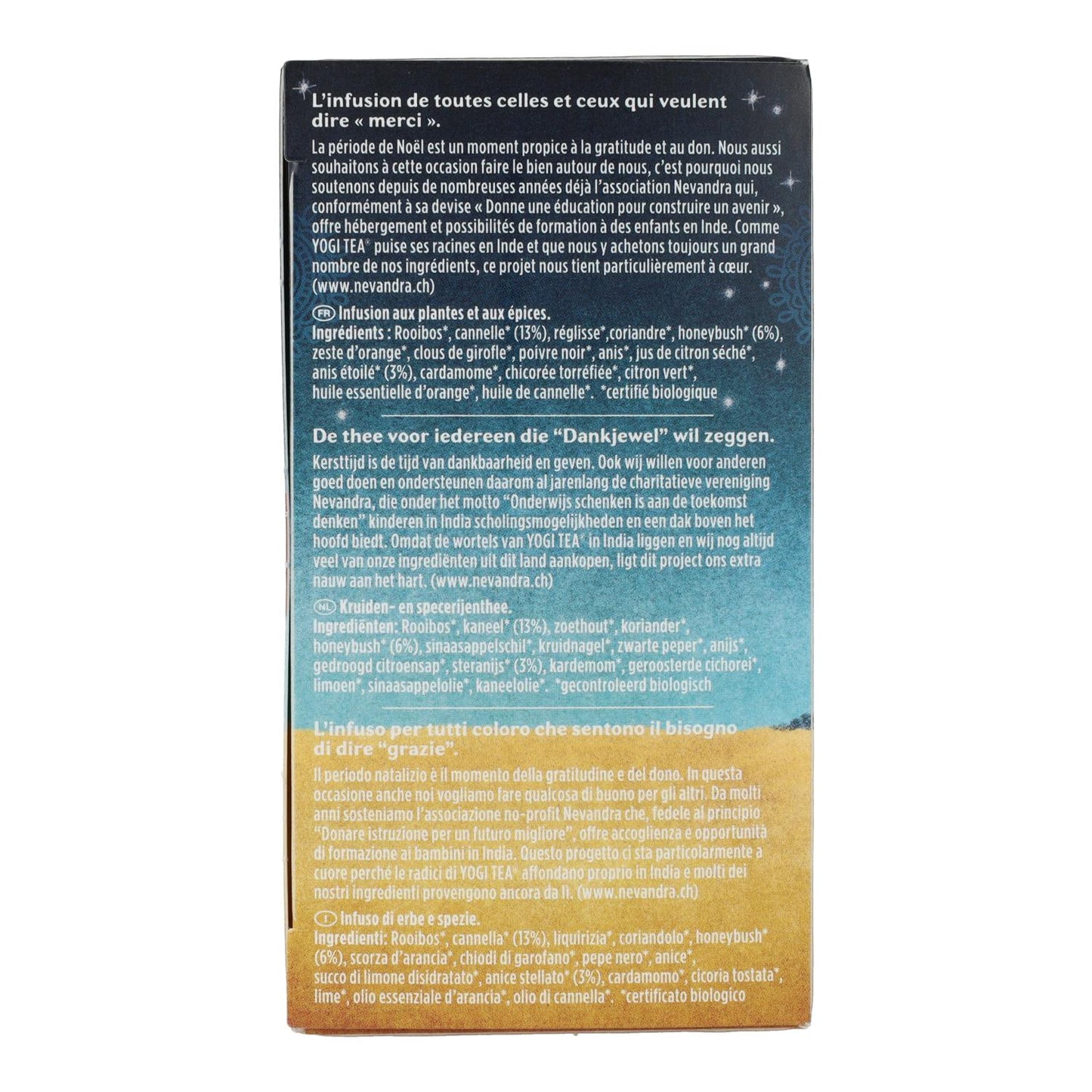 Yogi Tea BIO Kerstthee 17 zakjes