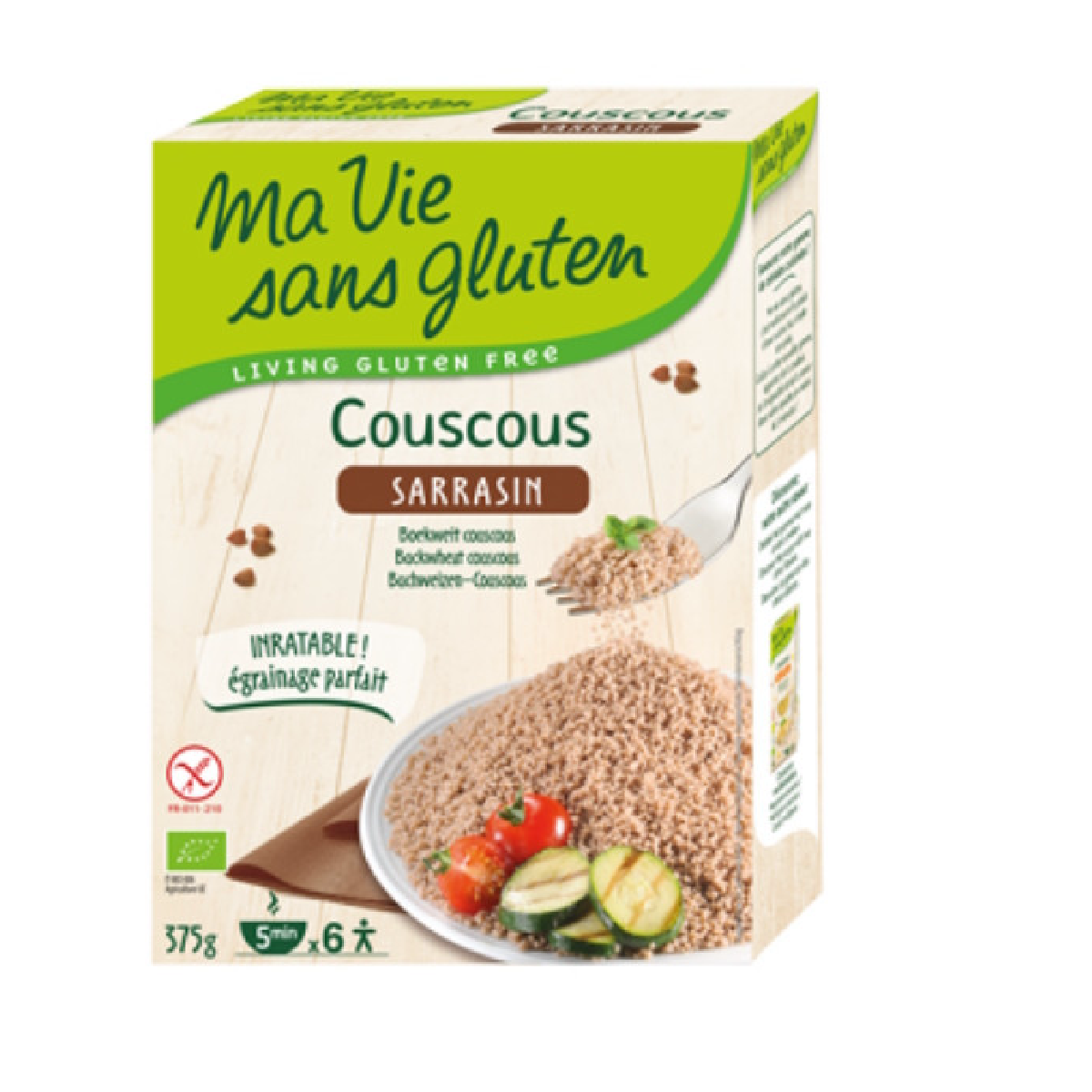 Glutenfreier Buchweizen-Couscous Ma Vie Sans Gluten 375 g