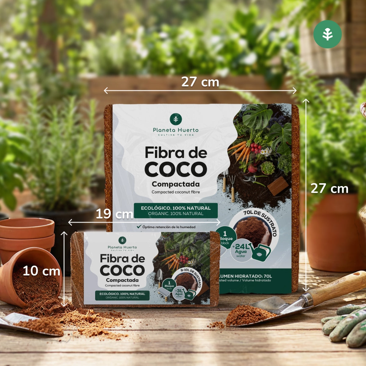 Pak 2xGarden Planet Coco Fibre Substraat 70 Liter