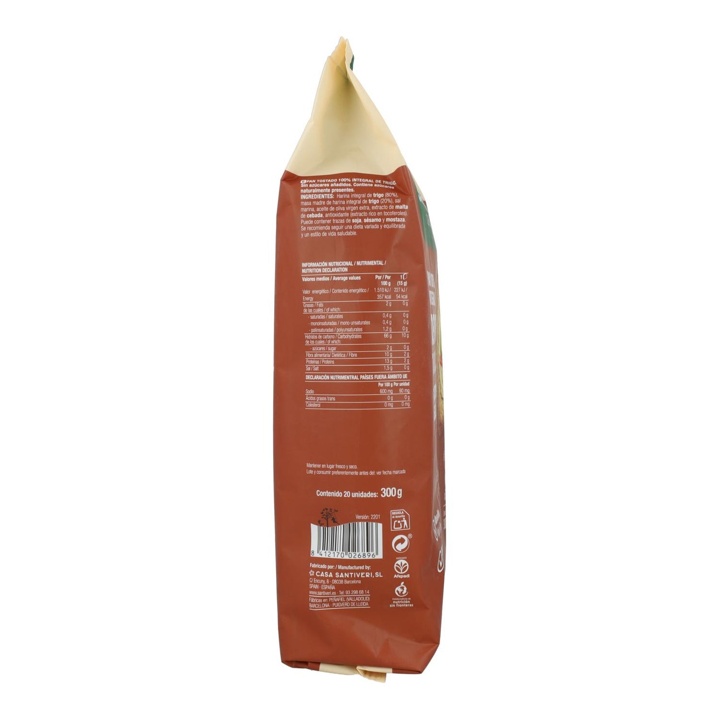 Tradycyjny chleb dekstrynowy Santiveri 300 g