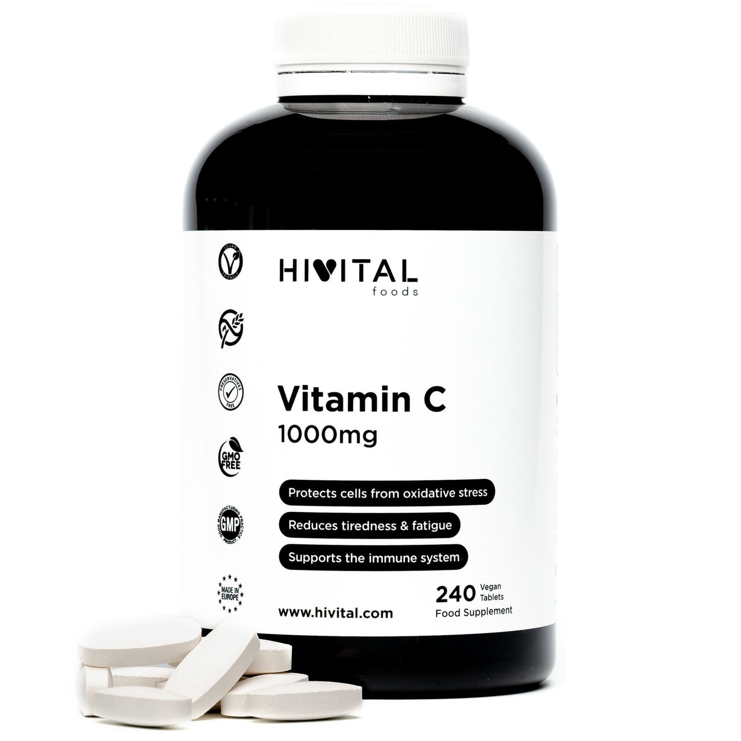 Witamina C 1000 mg Hivital 240 tabletek wegańskich