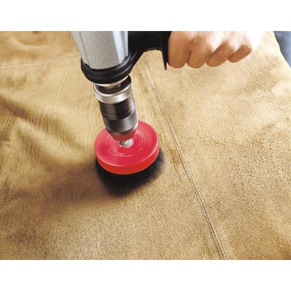 Wolfcraft 2713000 – 1 szczotka polerska z miękkim włosiem, okrągły trzpień Ø 6 mm Ø 80 mm