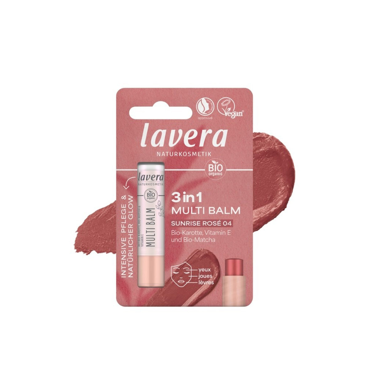 Multifunctionele balsem Blister 04 Sunrise Rose Lavera LAVERA, 4,9 g