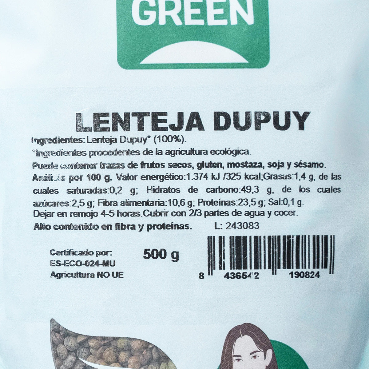 Linsen Dupuy Naturgreen, 500 g