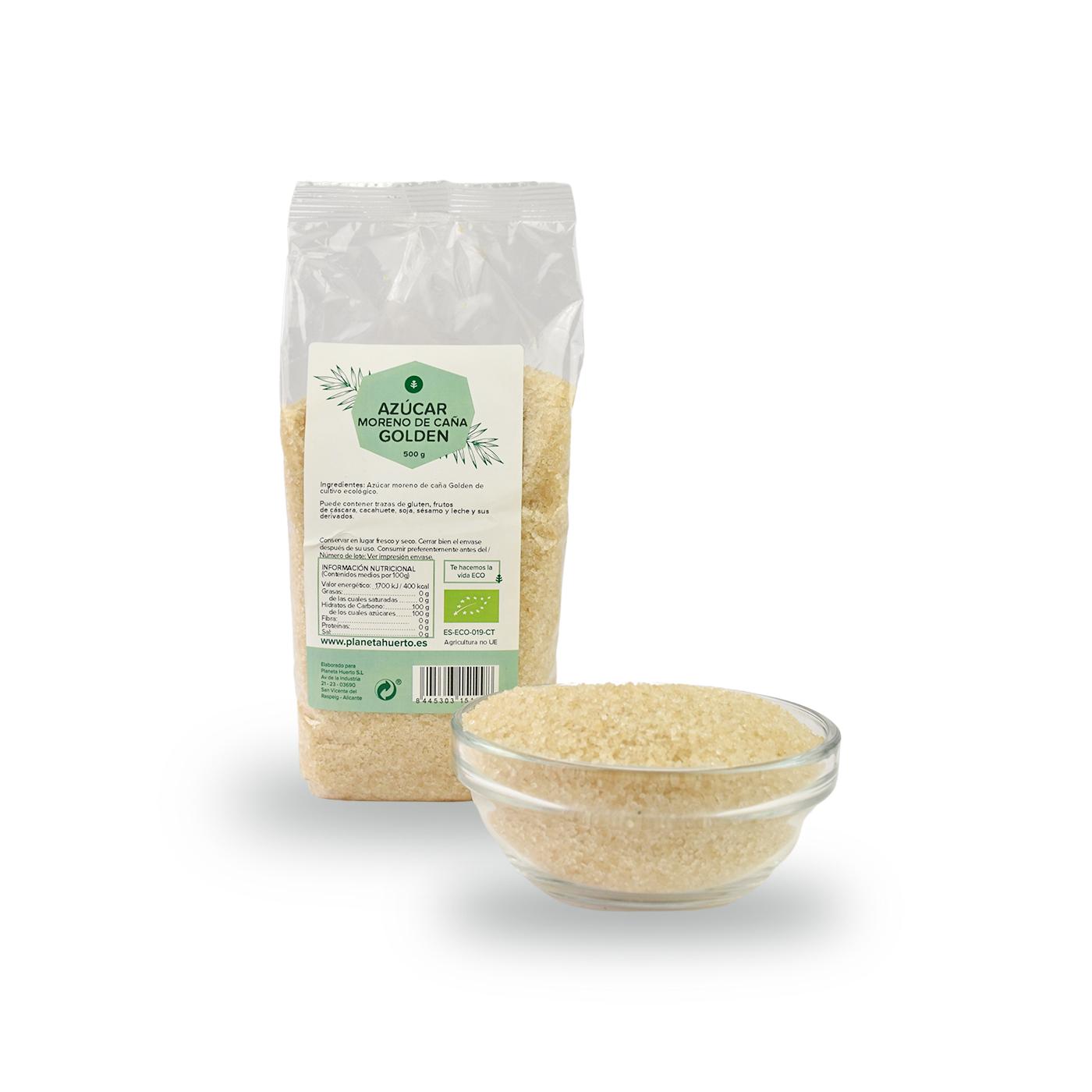 Golden cane sugar ECO Planeta Huerto 500 g