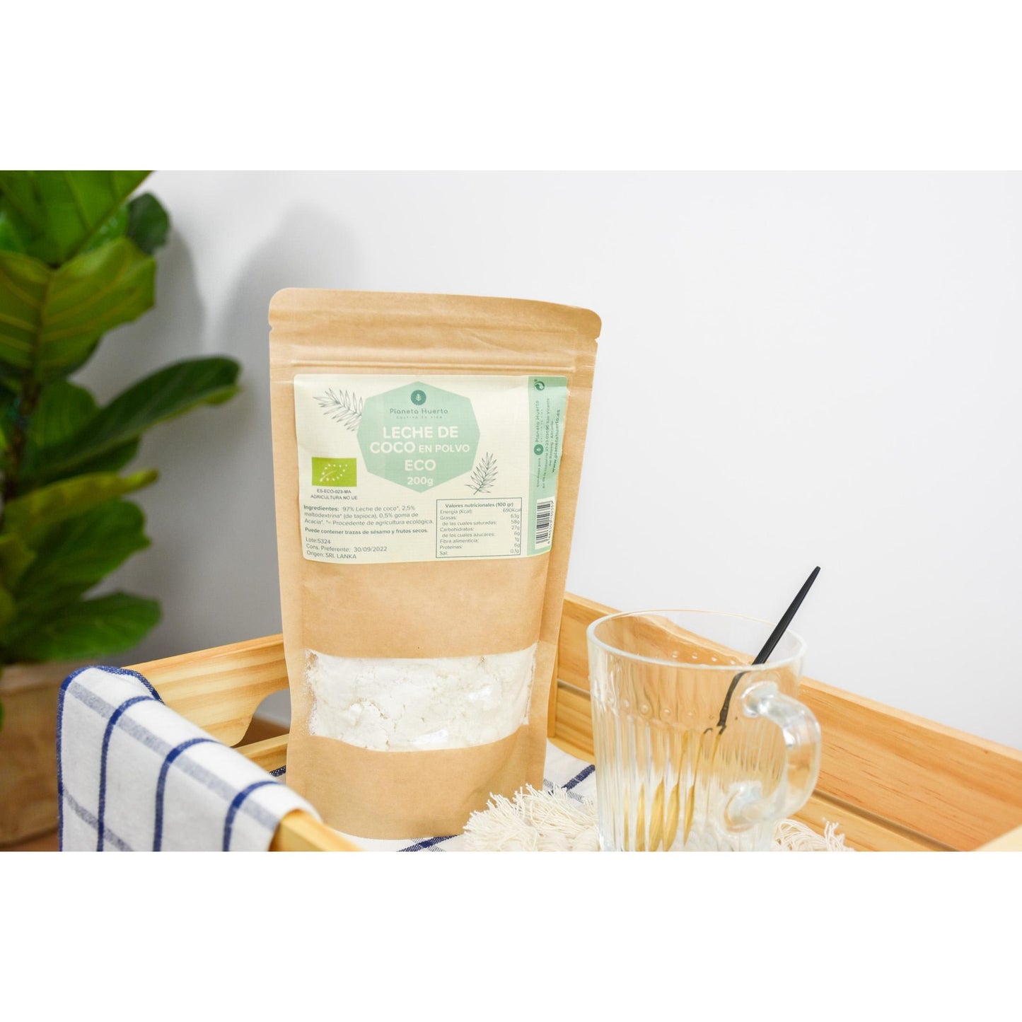 Kokosnoot drinkpoeder ECO Planeta Huerto 200 g