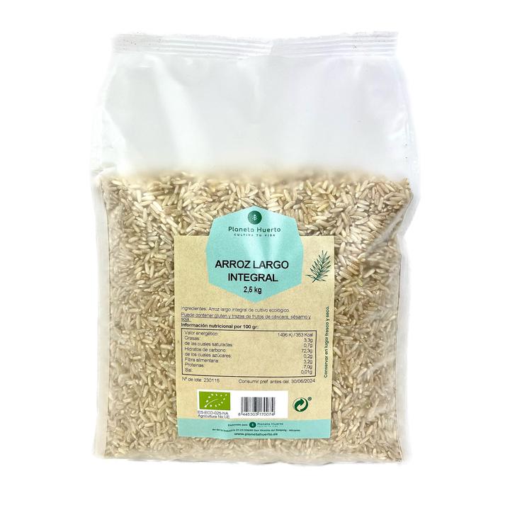 Brown Long Grain Rice ECO Planeta Huerto 2,5 kg