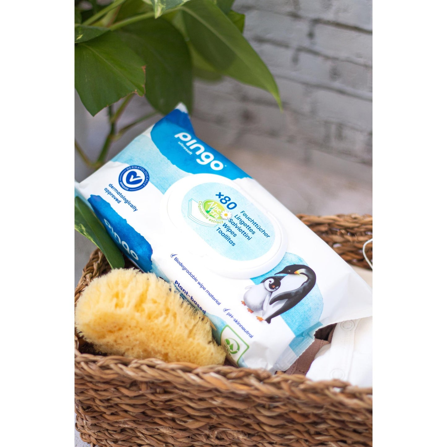 Pingo 100% Biodegradable Wet Wipes 80 pcs