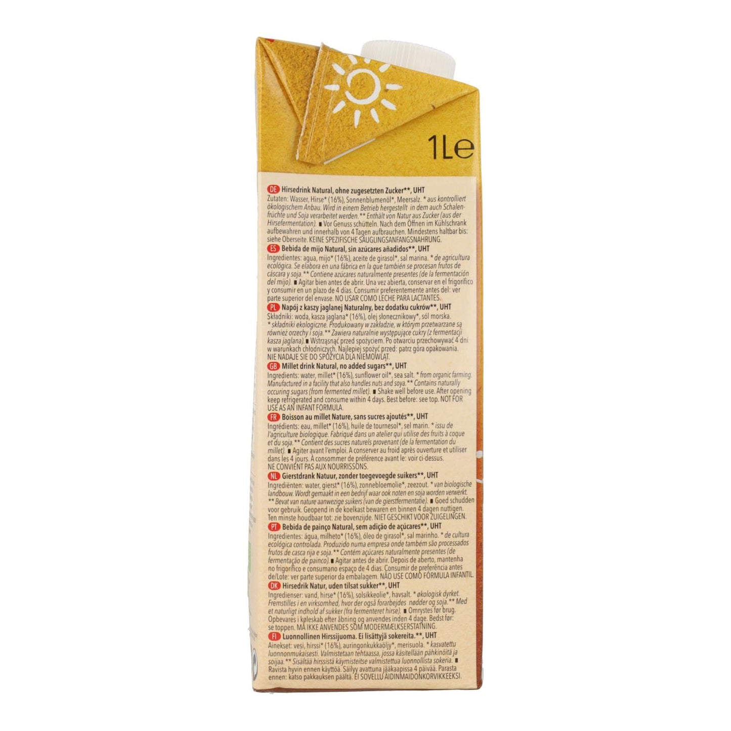 6-pack Natumi ekologisk mjölkdryck 1 l