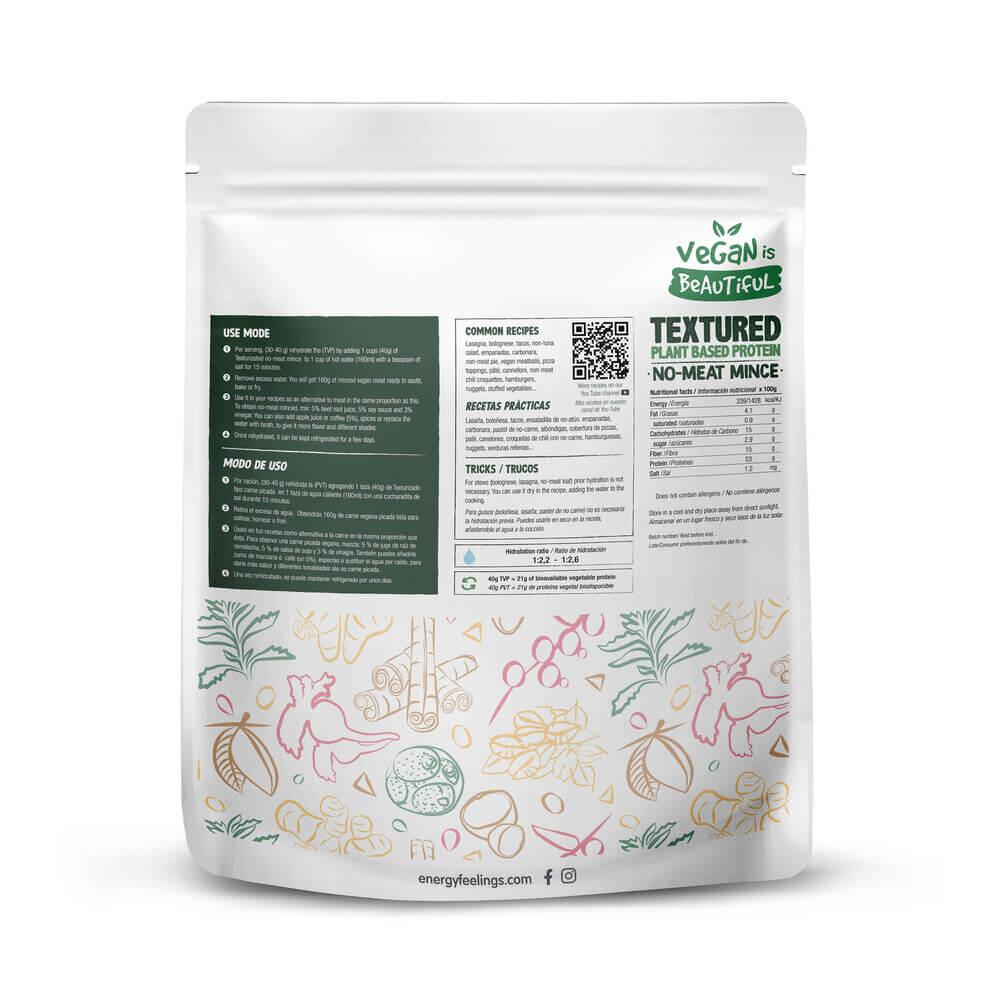 Texturiertes Pflanzenprotein (PVT) – Bio-Hackfleischersatz 400 g