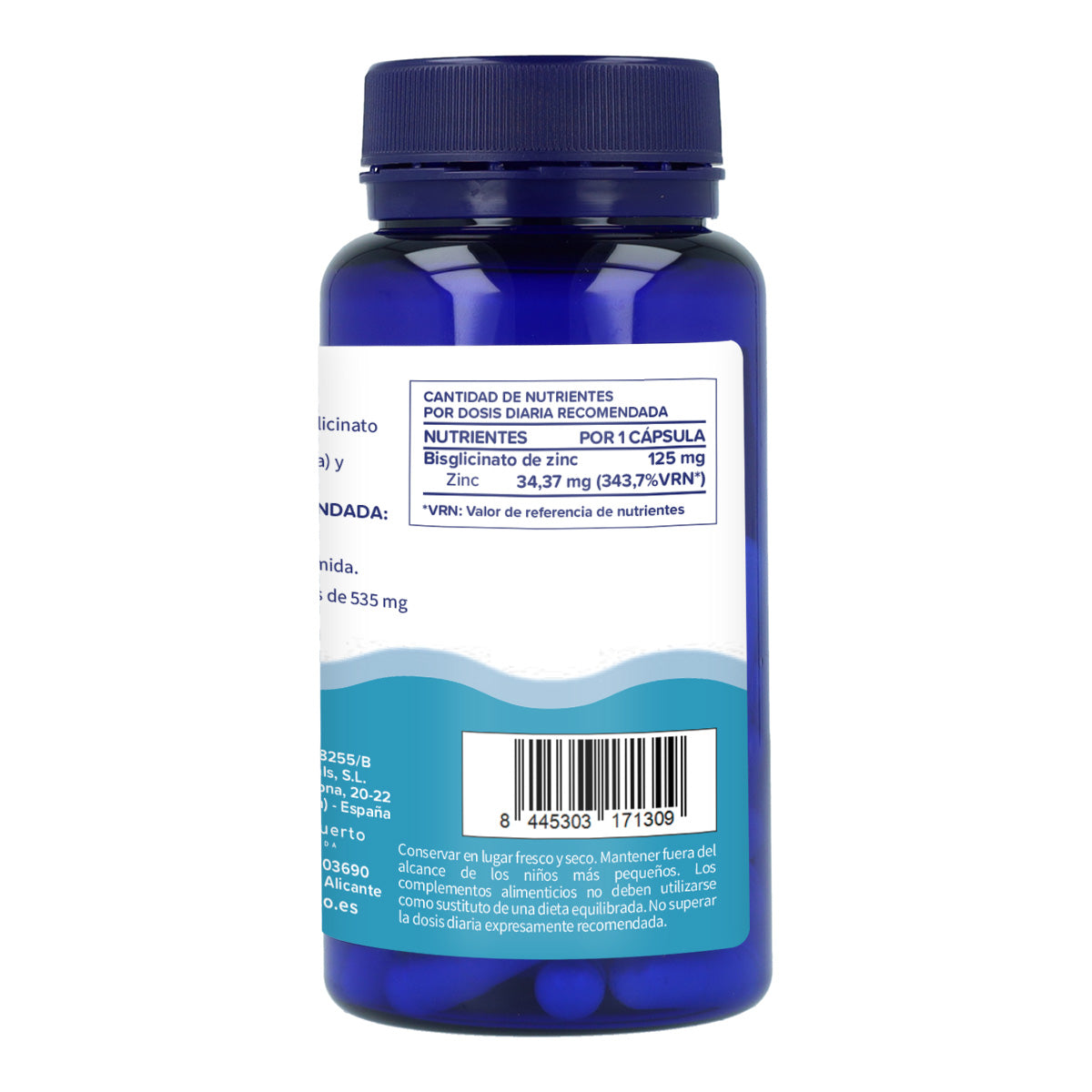Zinco bisglicinato Planeta Huerto 60 Cap.