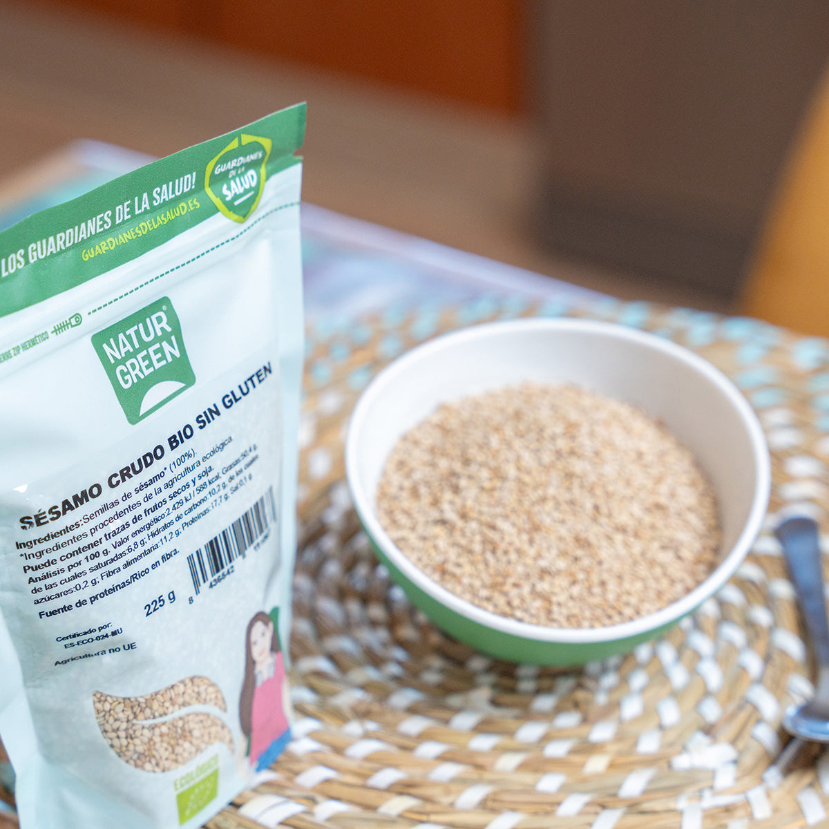 Surowy sezam Bio Naturgreen 225 g