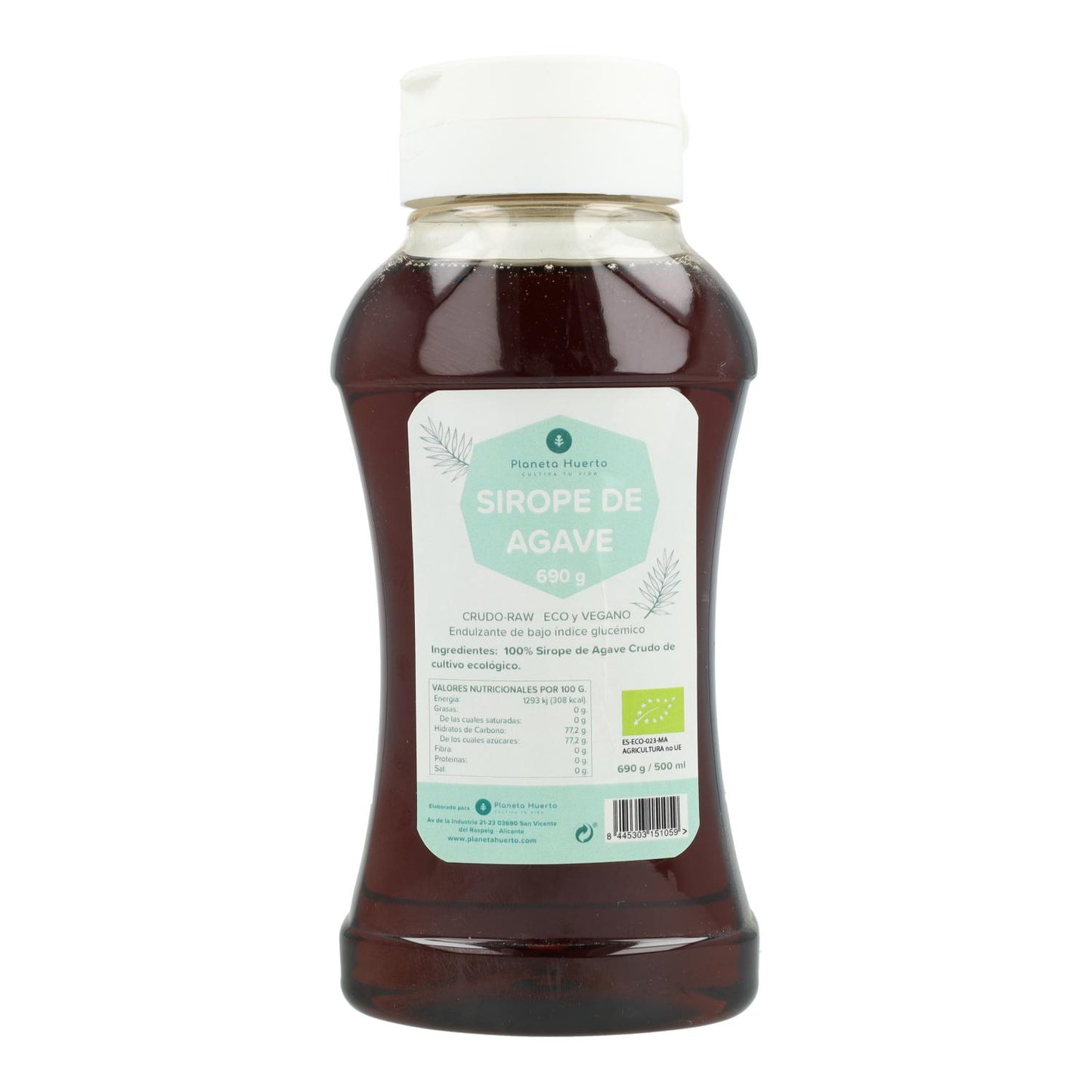 Raw ECO Agave Syrup Planeta Huerto 500 ml