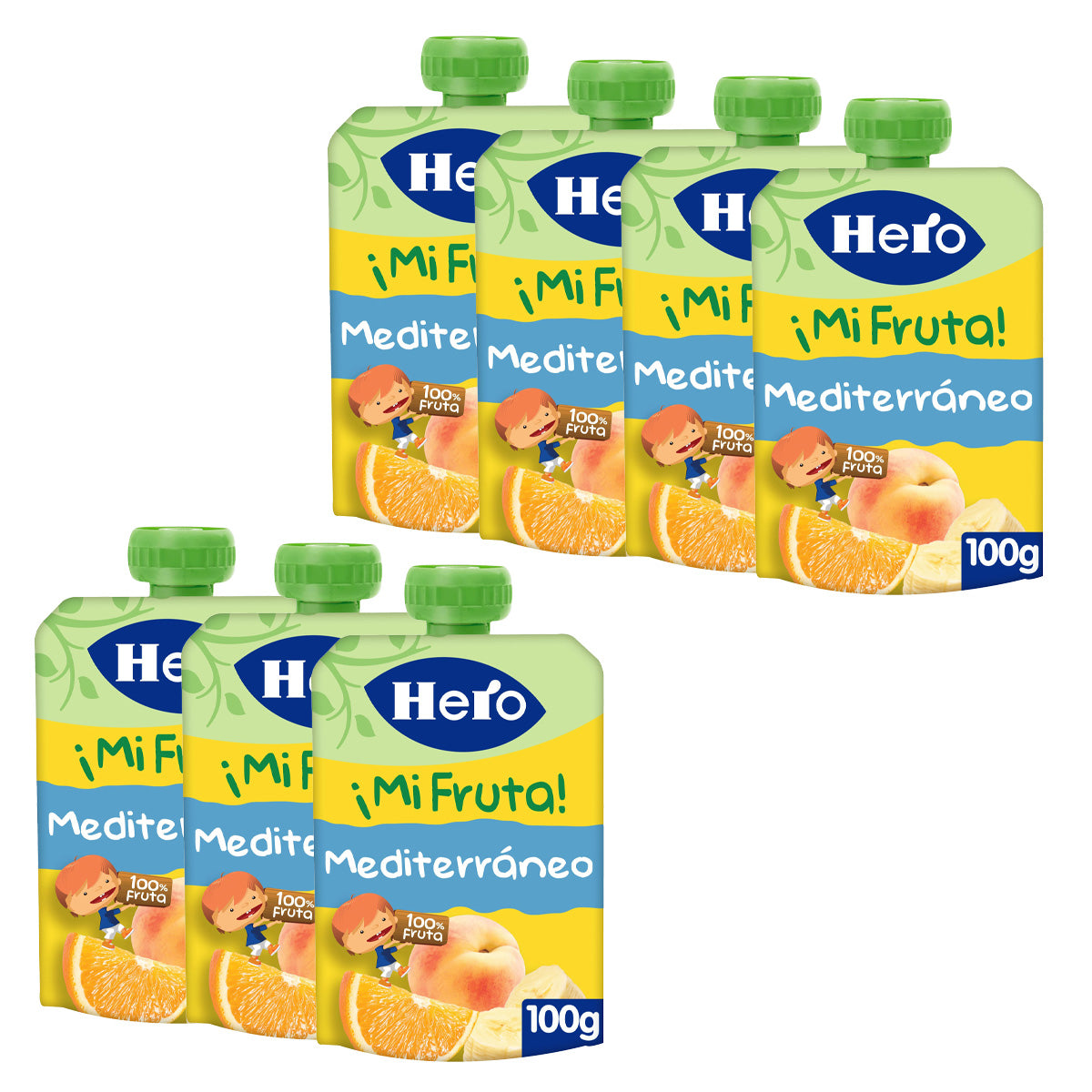 7er-Pack mediterrane Joghurtbecher Hero 100 g