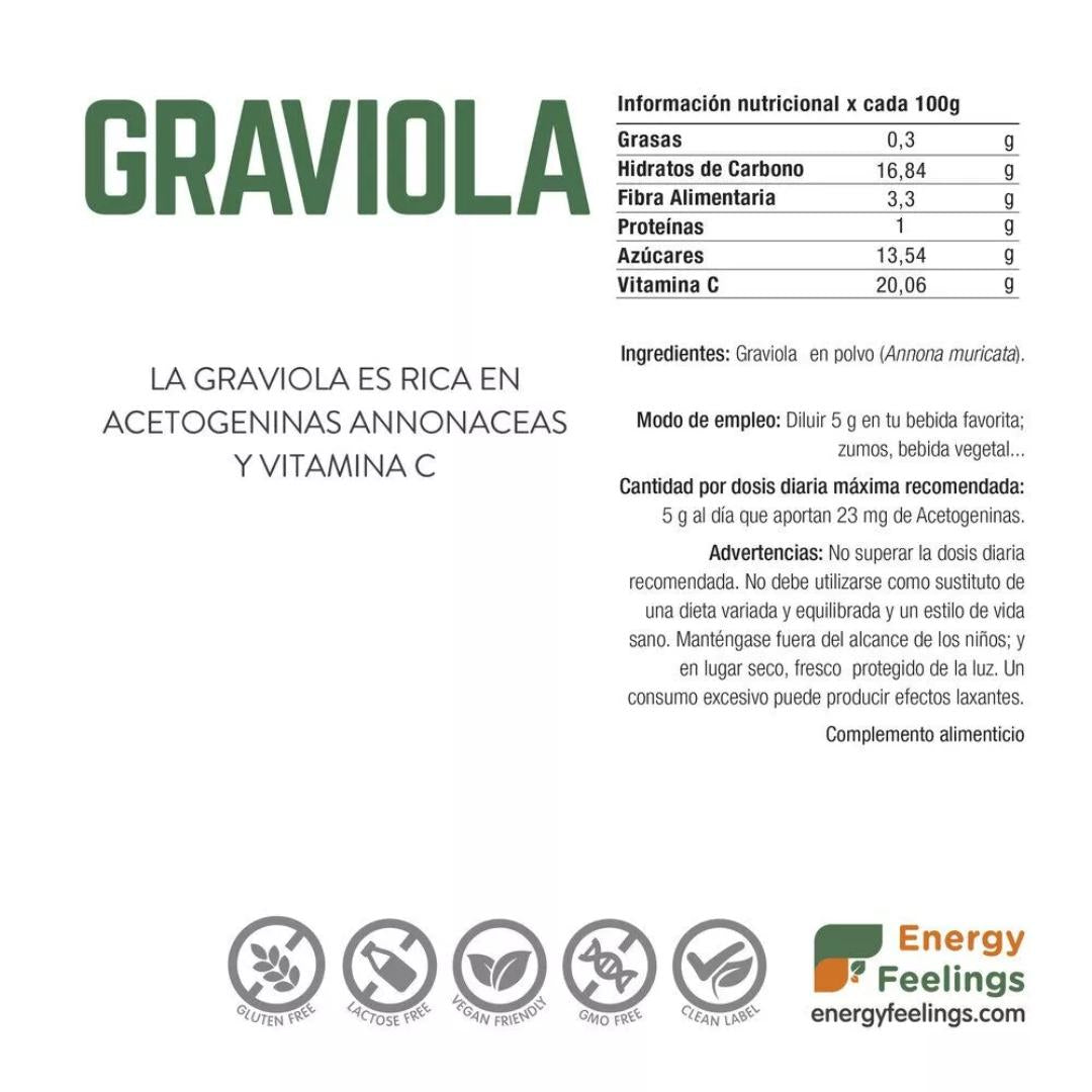 Suszona graviola w proszku Energy Feelings 150 g
