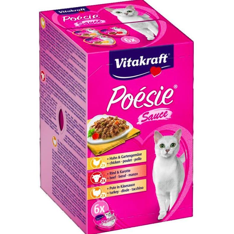 Vitakraft Vitakraft Poésie Creation Sauce Multipack 6 x 85 g wet cat food