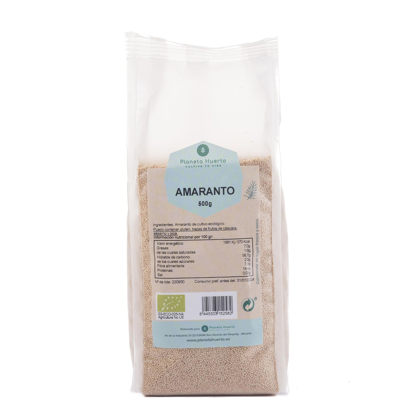 Grain amaranth ECO Planeta Huerto 500 g