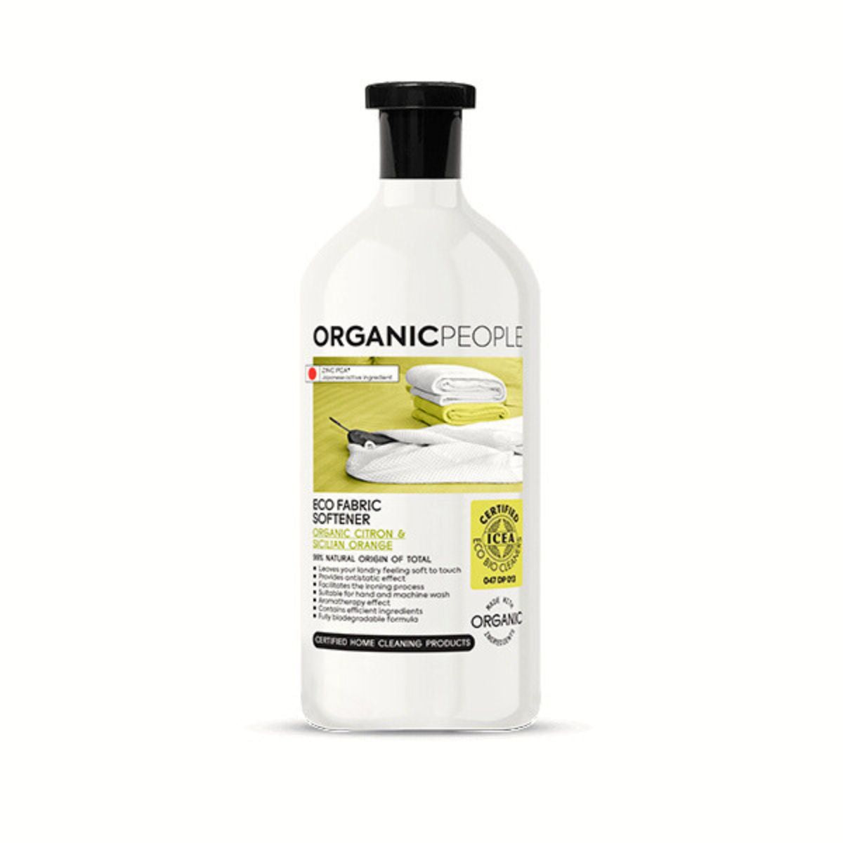 Płyn do płukania tkanin ECO z cytryną i sycylijską pomarańczą, Organic People, 1000 ml