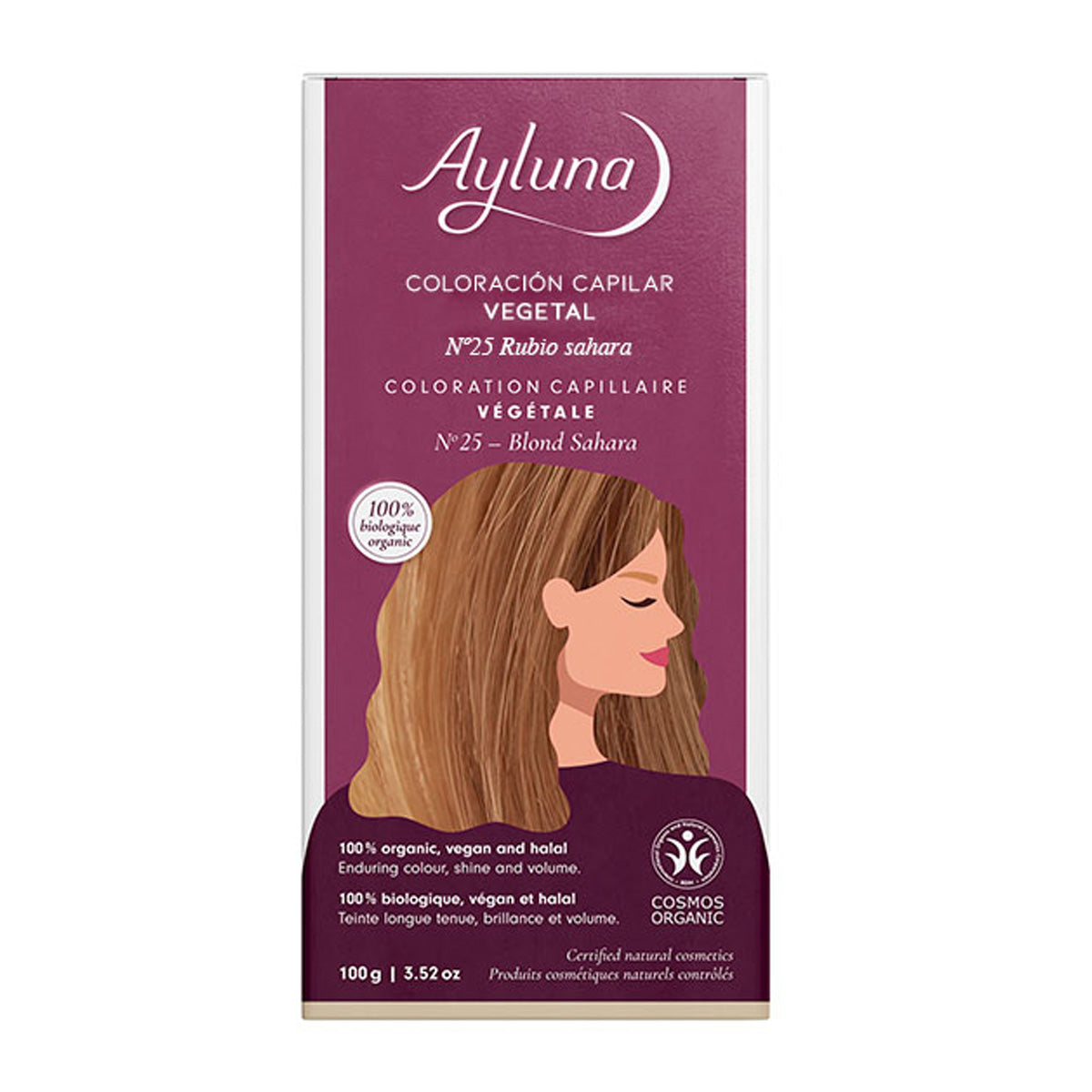 Ayluna Sahara Blonde Vegetable Hair Colour, AYLUNA, 100 g