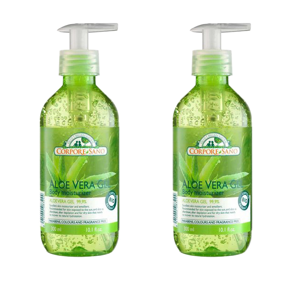Confezione da 2 gel aloe vera per la pelle Corpore Sano 500 ml