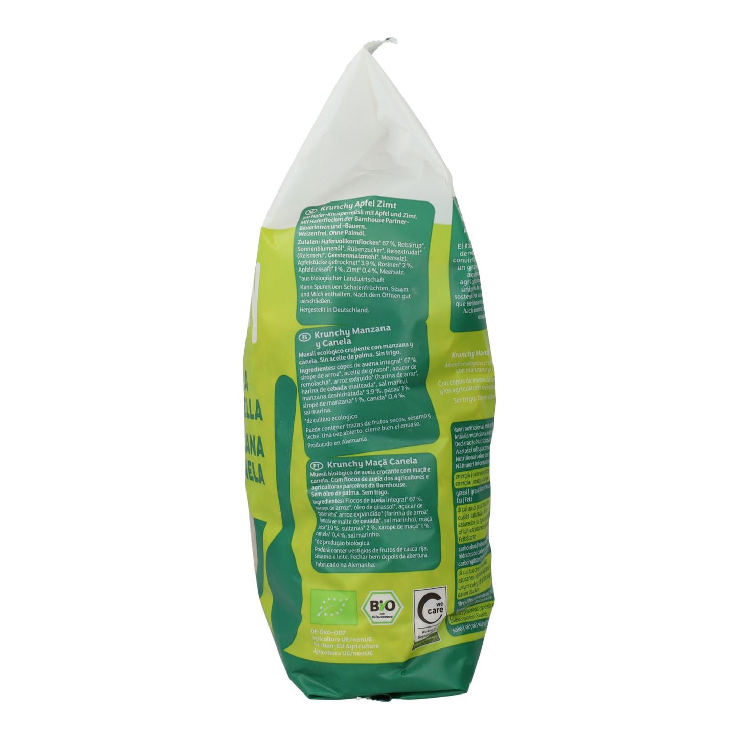 Pakket 2x Muesli Krunchy Appel en Kaneel BIO, Barnhouse, 750 g