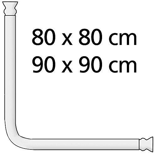Set de barre de douche d'angle Blanc