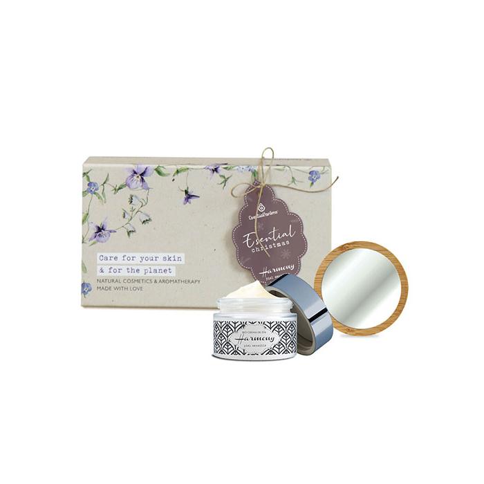 Pack Harmony : crème de jour + miroir en bambou Esential’Arôms.
