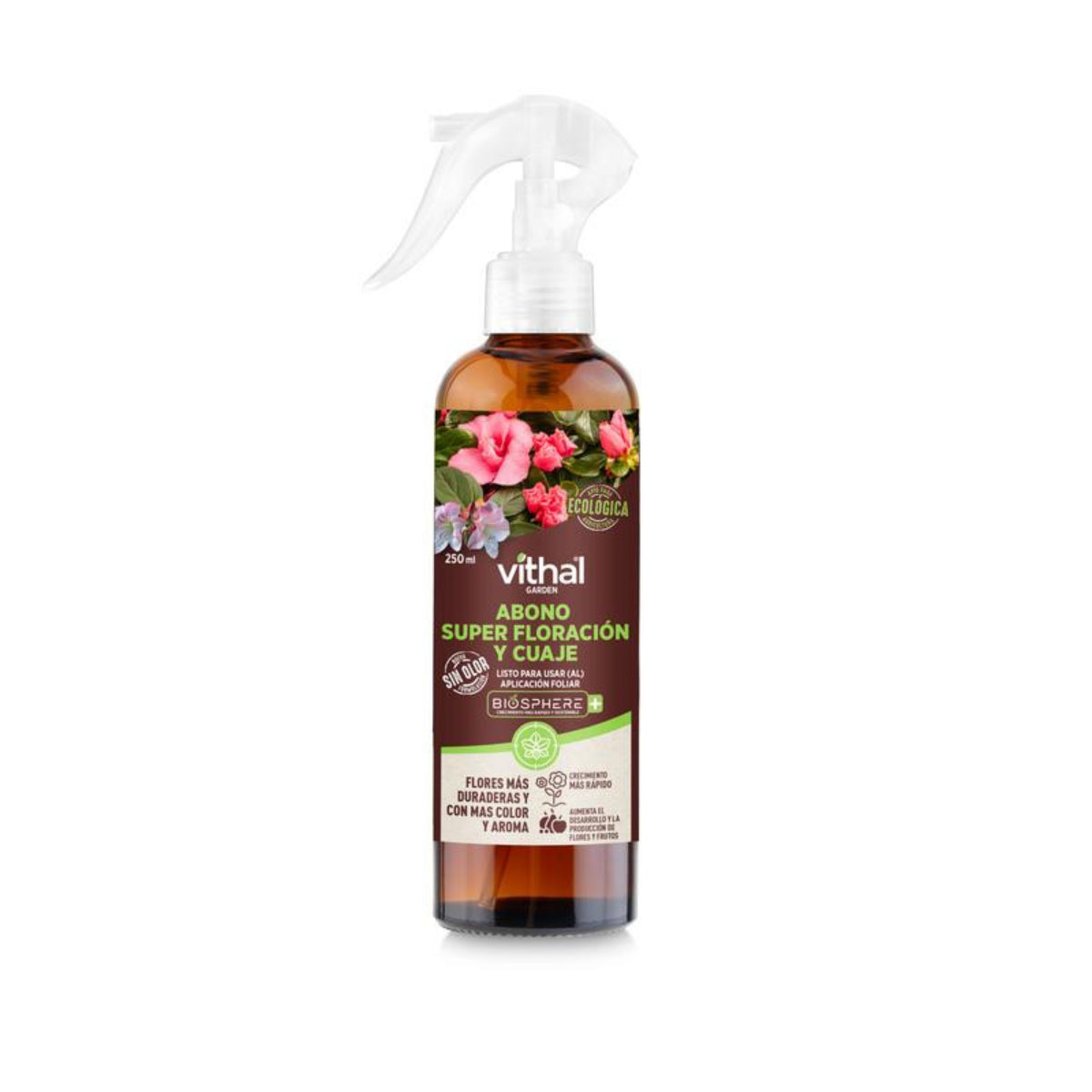 Gödselmedel Super Floración y Cuaje Biosphere+ Eco 250 ml Vithal Garden