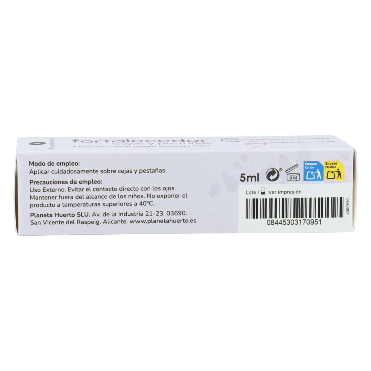 Eyebrow and Eyelash Strengthener Planet Orchard 5 ml